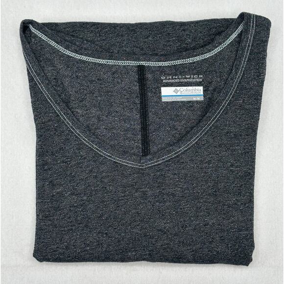 Columbia Willow Beach Omni -Wick Gray Short Sleeve T-Shirt Top Dark Gray M - Picture 2 of 7